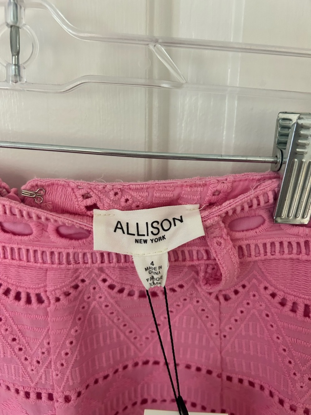 Allison New York Eva Eyelet Shorts In Bubblegum Pink - Picture 5 of 5